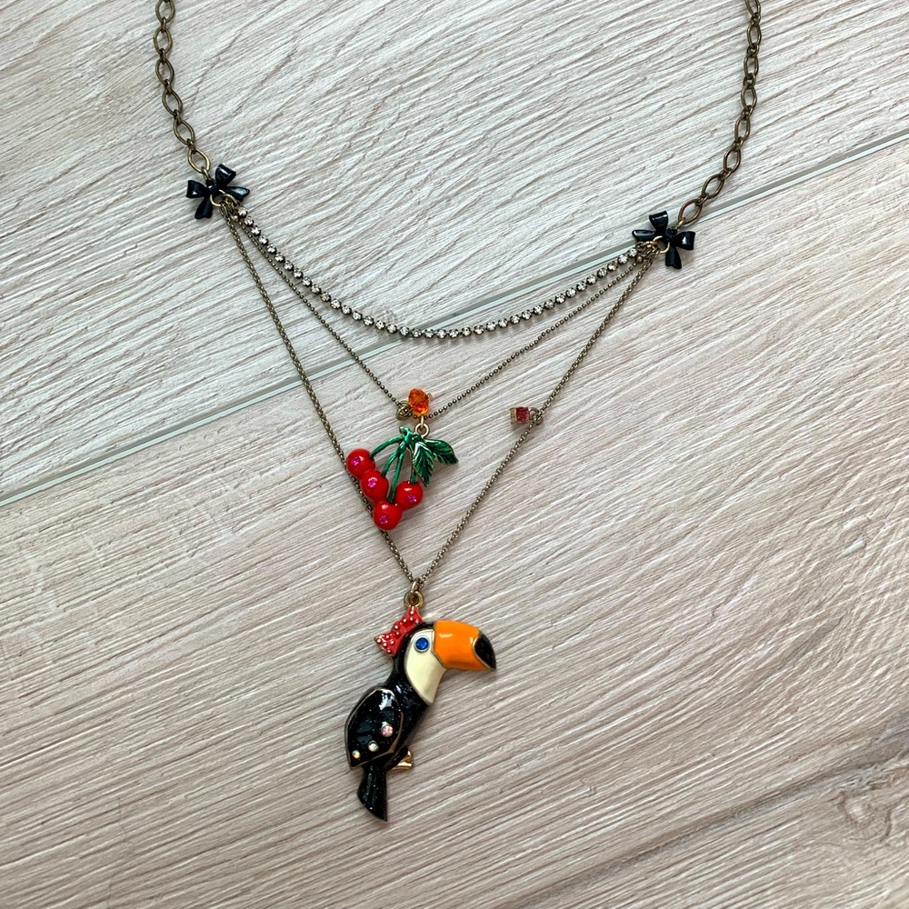 Betsey Johnson Toucan Necklace-New